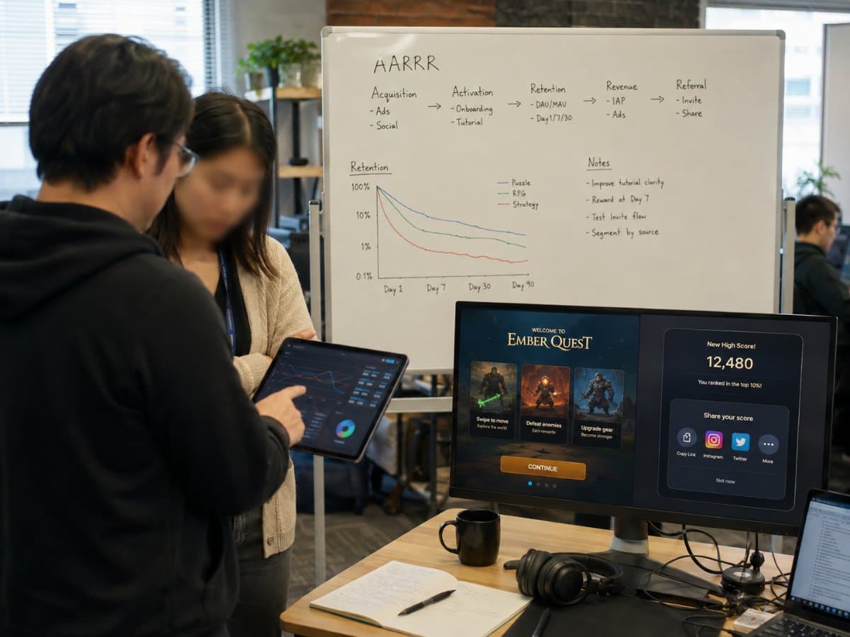 從路人到鐵粉:用 AARRR 模型打造可複製的遊戲成長引擎